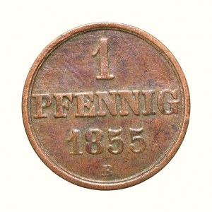 Hannover, Georg V. 1851-1866, 1 pfennig 1855