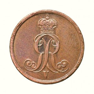 Hannover, Georg V. 1851-1866, 1 pfennig 1856