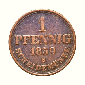 Hannover, Georg V. 1851-1866, 1 pfennig 1859