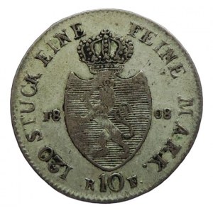 Hessen-Darmstadt, Ludwig I. 1806-1830, 10 krejcar 1808 RF R
