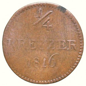 Hessen-Darmstadt, Ludwig I. 1806-1830, 1/4 kreuzer 1816