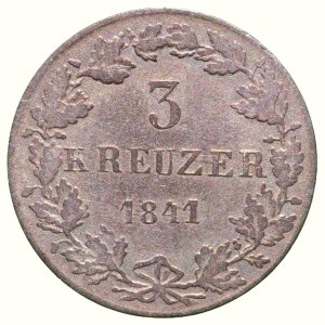 Hessen-Darmstadt, Ludwig II. 1830-1848, 3 kreuzer 1841