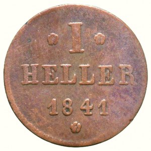 Hessen-Darmstadt, Ludwig II. 1830-1848, 1 heller 1841
