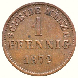 Hessen-Darmstadt, Ludwig III. 1848-1877, 1 pfennig 1872