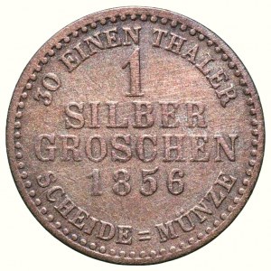 Hessen-Kassel, Friedrich Wilhelm I. 1847-1866, 1 silbergroschen 1856