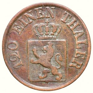 Hessen-Kassel, Friedrich Wilhelm I. 1847-1866, 3 heller 1862