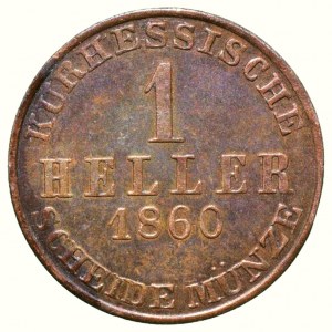 Hessen-Kassel, Friedrich Wilhelm I. 1847-1866, 1 heller 1860
