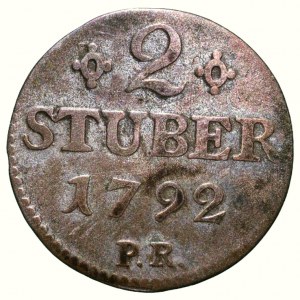 Juelich-Berg, Karl Theodor 1742-1799, 2 stüber 1792 PR