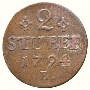 Juelich-Berg, Karl Theodor 1742-1799, 2 stüber 1794 PR