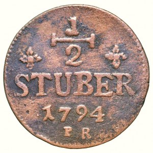 Juelich-Berg, Karl Theodor 1742-1799, 1/2 Stüber 1794 PR 
