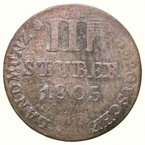Juelich-Berg, Maximilin IV. Joseph 1799-1805, III stüber 1805 S