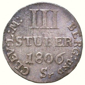 Jülich-Berg, Joachim Murat 1806-1808, III stüber 1806 Sr