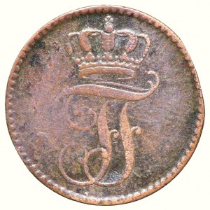 Mecklenburg-Schwerin, Friedrich Franc II. 1842-1883, 3 pfennig 1845 A
