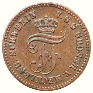 Mecklenburg-Schwerin, Friedrich Franc II. 1842-1883, 1 pfennig 1872 B