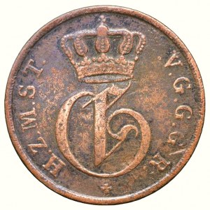 Mecklenburg-Strelitz, Georg 1816-1860, 3 pfennige 1832