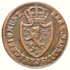 Nassau, Friedrich August und Friedrich Wilhelm 1806-1816, 1/4 kreuzer 1814