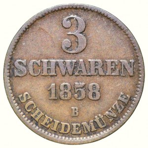 Oldenburg, Nicolaus Friedrich Peter, 1853-1900, 3 schwaren 1858 B