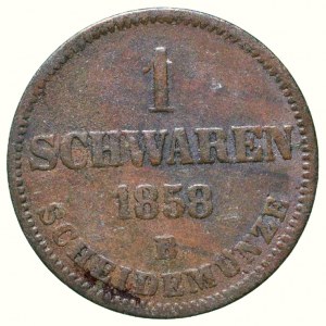 Oldenburg, Nicolaus Friedrich Peter, 1853-1900, 1 schwaren 1858 B