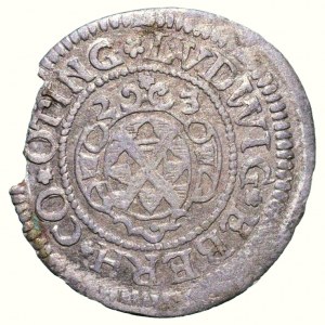 Öttingen, Ludwig Eberhard 1622-1634, 1/2 batzen 1623 s titl. Ferdinanda II.