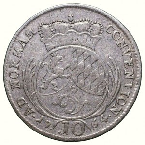 Pfalz - Sulzbach, Karl Theodor 1742 - 1799, 10 krejcar 1764 A.S.