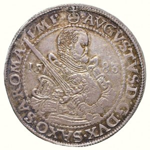 Saxe, Auguste Ier 1553-1586, thaler 1583 HB--Dresde