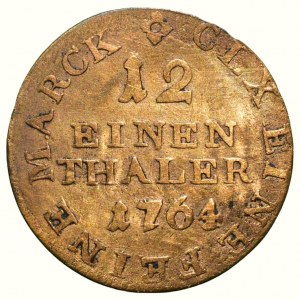 Saxe-Albertiner Line, Frederick Augustus III 1763 - 1806, 1/12 taler 1764 EDC