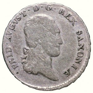 Sassonia, Federico Augusto I. 1806-1827, 1/6 di tallero 1810 SGH