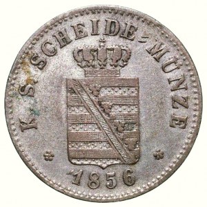 Sasko, Johann 1854-1873, 2 neugroschen 1856 F