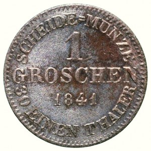 Saxony, Coburg und Gotha, Ernts I. 1806-1844, 1 groschen 1841 G