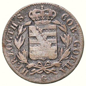 Saxony, Coburg und Gotha, Ernts I. 1806-1844, 1/2 groschen 1844 G