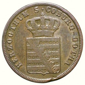 Sasko, Coburg und Gotha, Ernts I. 1806-1844, 1 1/2 pfennig 1835