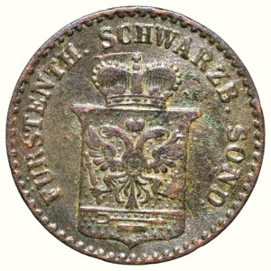 Schwarzburg-Sondershausen, Gunther Friedrich Carl II. 1835-1880, 1 pfennig 1846 A