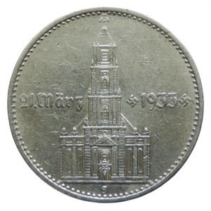 NĚMECKO III. ŘÍŠE, 2 Marka 1934 G věž s datem J.356
