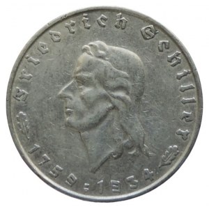 GERMANY III. ROW, 2 Mark 1934 F
