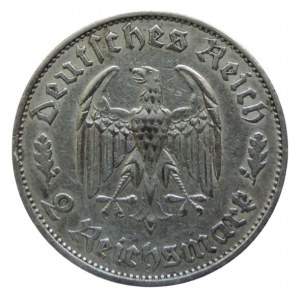 GERMANY III. ROW, 2 Mark 1934 F