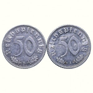 NĚMECKO III. ŘÍŠE, 50 pfennig 1940 B