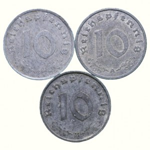 GERMANIA III. RIES, 10 pfennig 1940 A