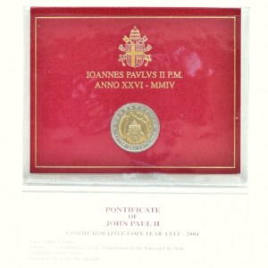 EURO MINCE, 2 euro 2004 - 75. výročie založenia Mestského štátu Vatikán