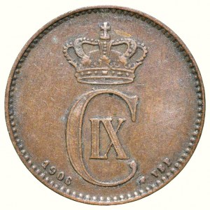 Denmark, Christian IX. 1873-1906, 2 ore 1906