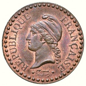 Francie, 1 centime 1848 A