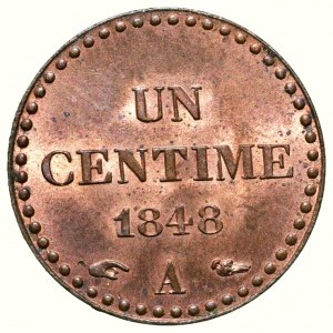 France, 1 centime 1848 A