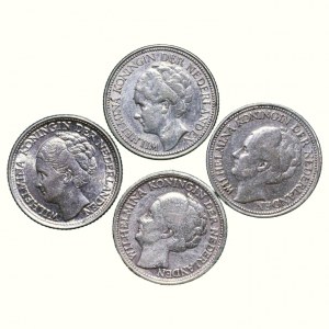 Netherlands, Wilhelmina, 1890 - 1948, 25 cents 1926