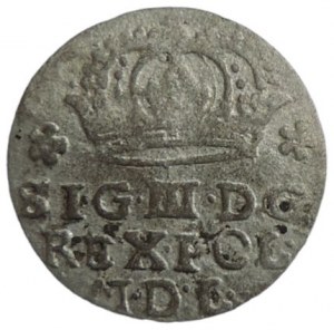 Pologne, Sigismond III. Vasa 1587-1632, couronne grossière 1623 Bydgoszcz Kopicki 809