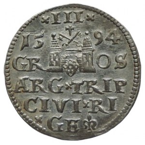Polsko-Riga, Zikmund III. Vasa 1587-1632, III groš 1594