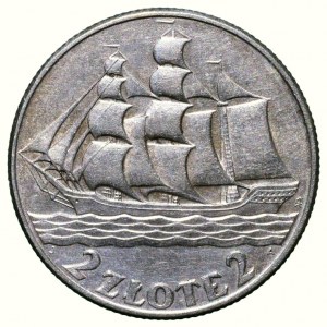 Polsko, republika, 2 zloté 1936 Loď