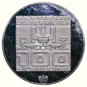 Austria, 100 Schilling 1976 - OH Insbruck 1976