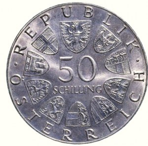 Österreich, 50 Schilling 1974 - 1200 Jahre Salzburger Dom