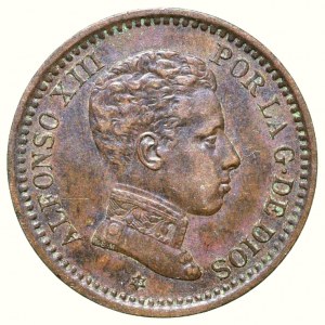 Španělsko, Alfonso XIII. 1886 - 1931, 2 centimo 1905