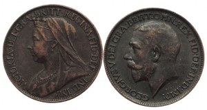 Great Britain, Victoria and George V., farthing 1900