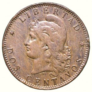 Argentina, Dos centavos 1891